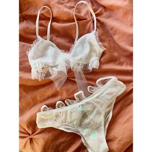 Victoria’s Secret Sequin Bridal Set NWT